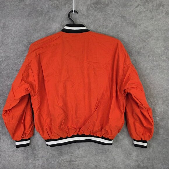 Mens Oklahoma State Vintage Birdie Nylon Pullover Jacket Orange & Black V-Neck L - Picture 5 of 8